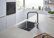 Смеситель Grohe Minta 32322AL2 для кухонной мойки, темный графит