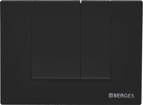 Система инсталляции для унитазов Berges Wasserhaus Novum 040245 с кнопкой смыва, черная фото 5