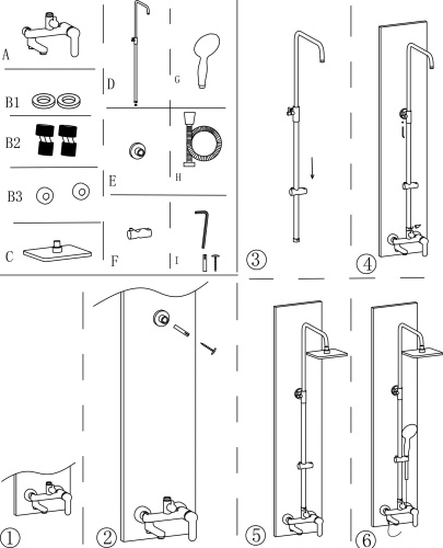 Душевая стойка Aquanet Passion S3 фото 3