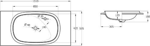 Раковина Roca Beyond 3270BA000 белая фото 3