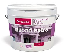 Краска Bayramix Silicon Extra фасадная, белая, силиконовая, матовая для образования покрытий с минимальной восприимчивостью к загрязнению