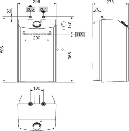 Водонагреватель Stiebel Eltron ESH 10 U-N Trend + tap со смесителем фото 8