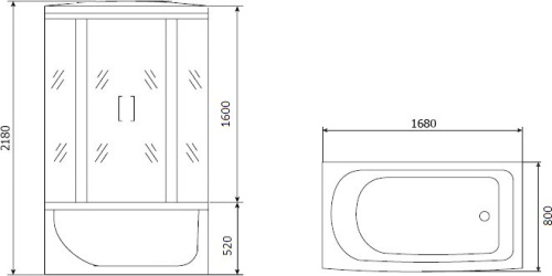 Душевой бокс Timo Eco TE-0770 фото 8