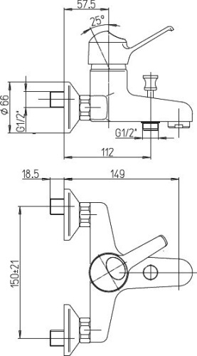 8 115 руб. Смеситель Paini Creta 30CR111R2LMKM для ванны с душем фото 3 Смеситель Paini Creta 30CR111R2LMKM для ванны с душем фото 3