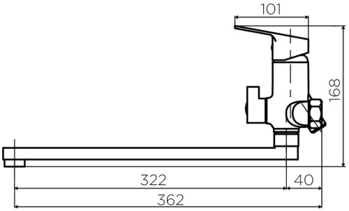 Смеситель Dorff Prime D4095000 универсальный фото 10