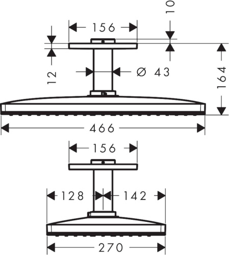 Верхний душ Axor ShowerSolutions 35277000 фото 2