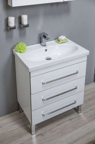 Мебель для ванной Aquanet Сиена 70 напольная белая фото 2 Мебель для ванной Aquanet Сиена 70 напольная белая фото 2