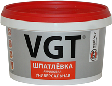 VGT ШПАТЛЕВКА УНИВЕРСАЛЬНАЯ акриловая для наружных и внутренних работ (7,5кг)