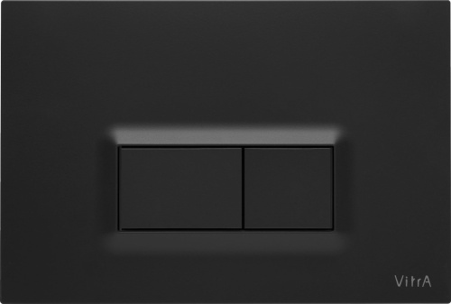 Комплект Система инсталляции VitrA 800-2014 с кнопкой смыва, черная + Чаша для унитаза подвесного VitrA Integra 7040B003-0075 + Крышка-сиденье VitrA 110-003-019