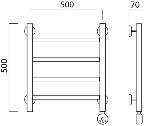 15 228 руб. Полотенцесушитель электрический Aquanerzh Прямой R 50х50 фото 2 Полотенцесушитель электрический Aquanerzh Прямой R 50х50 фото 2