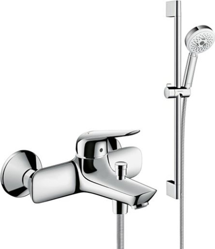 Душевой комплект Hansgrohe Novus 71040000 смеситель + душевой гарнитур фото 3