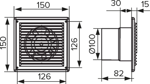 Вытяжной вентилятор Auramax C 4S фото 2