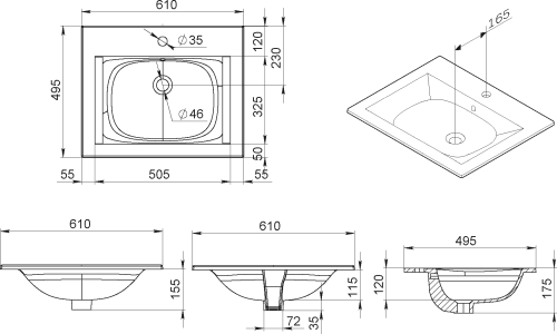 Мебель для ванной AM.PM Tender 60 подвесная, белая + Сертификат AM.PM на 30 дней подписки на медиасервис фото 3