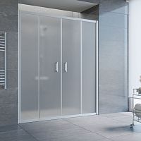 Душевая дверь в нишу Vegas Glass Z2P 220 07 10 профиль матовый хром, стекло сатин