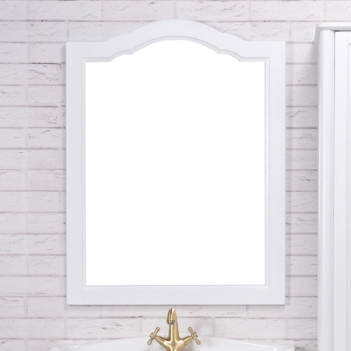 Мебель для ванной ValenHouse Эстетика 80, белая, подвесная, ручки золото фото 6