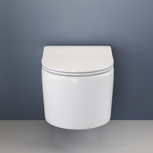 Унитаз подвесной Ceramica Nova Moments CN3003 с микролифтом, безободковый фото 5