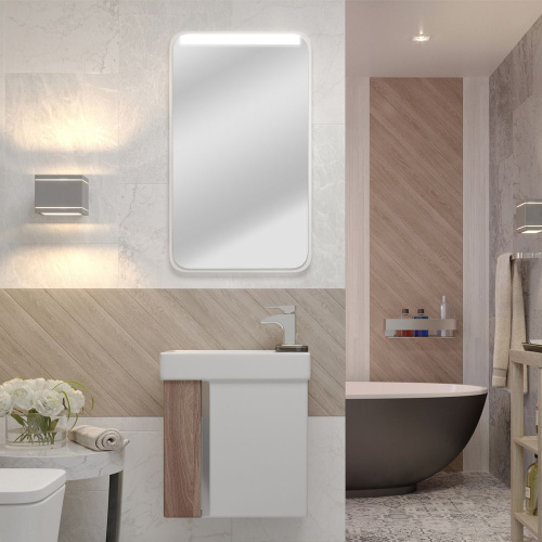 Мебель для ванной AQUATON Вита 46 белая, ясень шимо фото 6