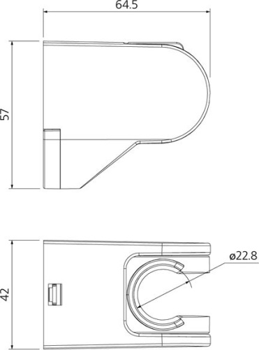 Настенный держатель Milardo 360CP00M53 фото 3