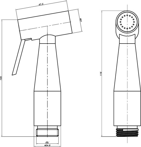 2 320 руб. Гигиенический душ Aquanet Passion AF300-83B чёрный матовый фото 2 Гигиенический душ Aquanet Passion AF300-83B чёрный матовый фото 2