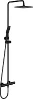 Душевая стойка Omnires Y 1244J с термостатом, черная