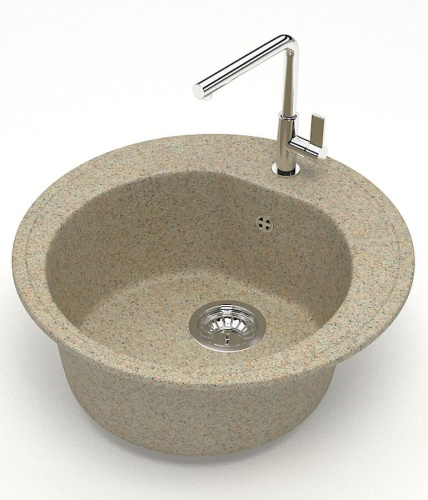 4 171 руб. Мойка кухонная ZETT lab. T003Q005 песочная фото 2 Мойка кухонная ZETT lab. T003Q005 песочная фото 2