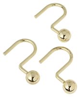 Крючок для шторы Carnation Home Fashions Ball Type Hook Brass