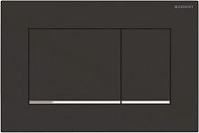 Кнопка смыва Geberit Sigma 30 115.883.14.1 черная матовая, хром глянцевый