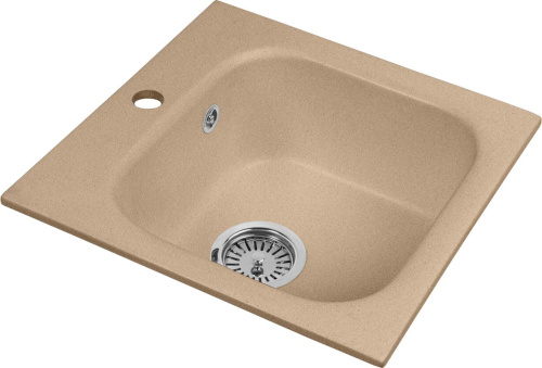 Мойка кухонная AquaGranitEx M-43 песочная фото 4