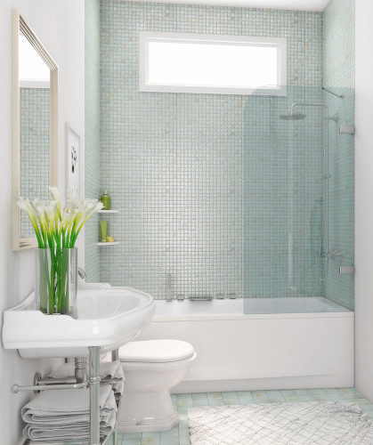 Шторка на ванну GuteWetter Trend Pearl GV-861A правая 60 см стекло бесцветное, фурнитура хром фото 2