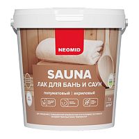 NEOMID SAUNA лак акриловый для бань и саун (1л)