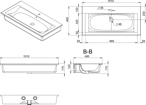 Мебель для ванной AM.PM Spirit V2.0 100 белый глянец фото 4