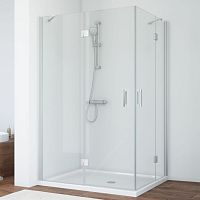 Душевой уголок Vegas Glass AFA-F 120*90 07 01 L профиль матовый хром, стекло прозрачное
