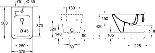 146 951 руб. Унитаз подвесной Villeroy & Boch Finion 4664R0R1 alpin, ceramicplus фото 4 Унитаз подвесной Villeroy & Boch Finion 4664R0R1 alpin, ceramicplus фото 4