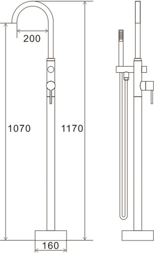 43 103 руб. Смеситель Swedbe Spira 4000 напольный фото 2 Смеситель Swedbe Spira 4000 напольный фото 2