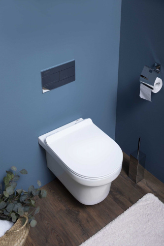 Унитаз подвесной Aquanet Nova-W Rimless Soft Close-SLIMSEAT фото 7
