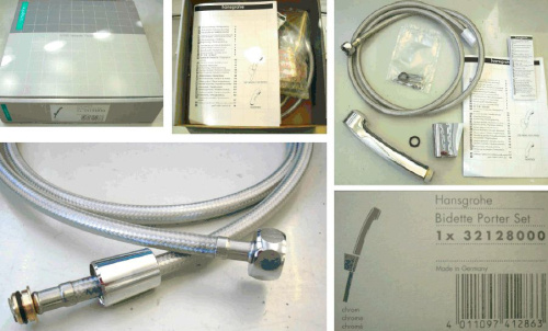 Гигиенический душ Hansgrohe 32129000 со смесителем, С ВНУТРЕННЕЙ ЧАСТЬЮ фото 11