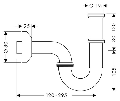 Сифон для раковины Hansgrohe 53010000 фото 3