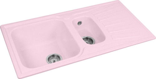 Мойка кухонная AquaGranitEx M-09к светло-розовая фото 2