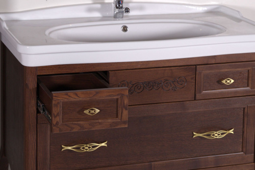 Мебель для ванной ASB-Woodline Модерн 85 антикварный орех фото 8