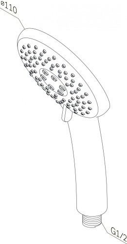 3 190 руб. Душевая лейка AM.PM Like F0280000 фото 2 Душевая лейка AM.PM Like F0280000 фото 2