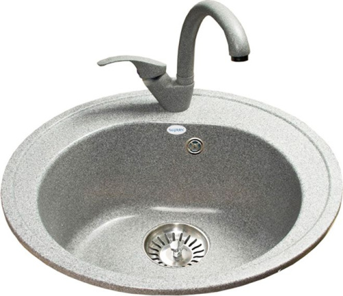 5 210 руб. Мойка кухонная Ulgran U-101-310 серый фото 2 Мойка кухонная Ulgran U-101-310 серый фото 2