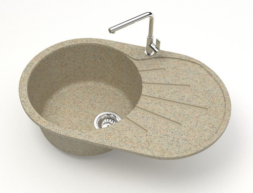 5 889 руб. Мойка кухонная ZETT lab. T110Q005 песочная фото 2 Мойка кухонная ZETT lab. T110Q005 песочная фото 2