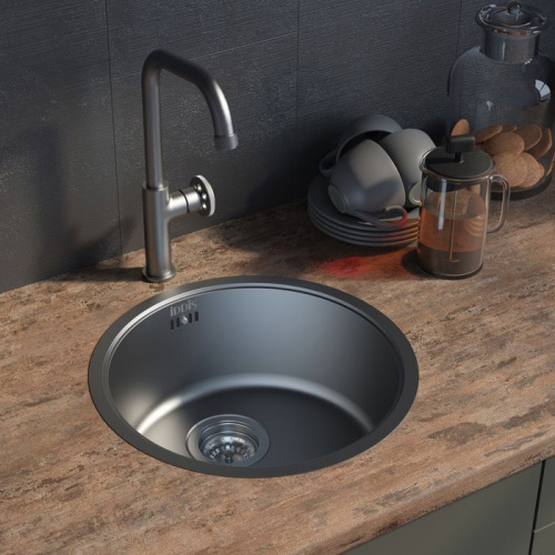 Мойка кухонная IDDIS Edifice EDI42G0i77 графит фото 4