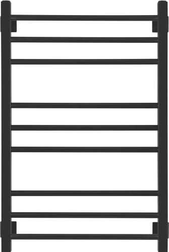 Полотенцесушитель электрический Secado Модена 80х50, ТЭН КТХ 4, черный матовый, R фото 2