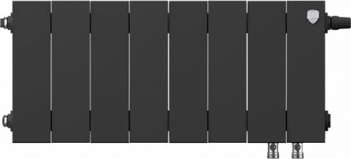 Радиатор биметаллический Royal Thermo Piano Forte 200 VD noir sable, 8 секций фото 2