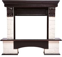 Портал Firelight Forte 25S камень белый, шпон венге