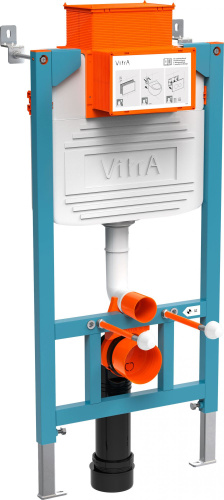 Система инсталляции для унитазов VitrA 800-2015 с кнопкой смыва, хром фото 3