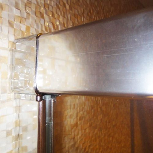 Шторка на ванну GuteWetter Slide Pearl GV-862 левая 70 см стекло бесцветное, профиль хром фото 8