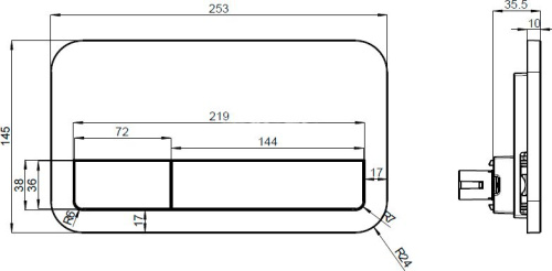 Комплект Villeroy & Boch O.Novo 5660D301 с кнопкой смыва фото 11