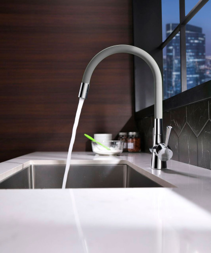 Смеситель Lemark Comfort LM3075C-Gray для кухонной мойки фото 2